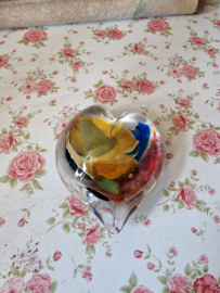 Glazen hart presse papier Leerdam