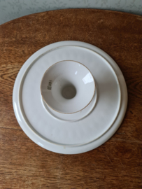 Vintage taartschaal op voet