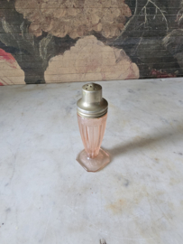 Antiek roze glazen strooier
