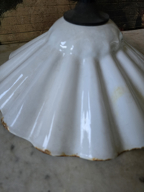 Wit emaille hanglamp