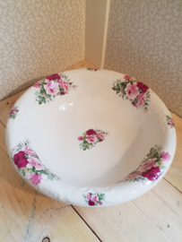 Romantisch brocante engels lampetstel roze rode rozen