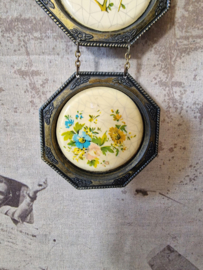 Antiek driedelige koperen hanger