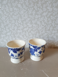 Eierdopjes  beatrix servies blauw