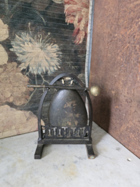 Oude franse bronzen tafelbel gong