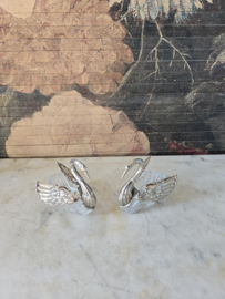 Verzilverd zwaantje zoutschaaltje