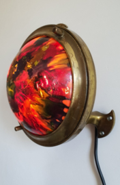 Antiek koperen kajuitlamp scheepslamp