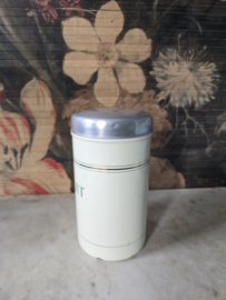 Creme emaille beschuitbus