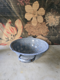 Grijs gewolkte emaille vergiet nr3