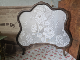 Set antiek houten raamhorren bloemen nr47