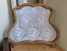 Set antiek houten raamhor rozen