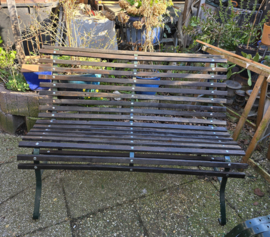 Oude parkbank tuinbank