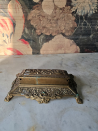 Art nouveau messing postzegeldoos