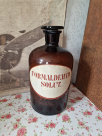 Bruin glazen apothekers stolpfles