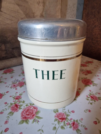 Creme emaille thee bus