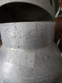 Oude aluminium melkbus 40 liter
