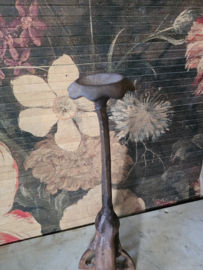 Gietijzeren waxinelicht houder kat