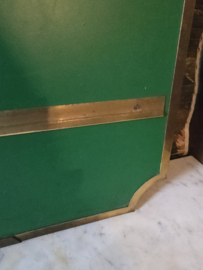 Oud groen menukaart hangbord