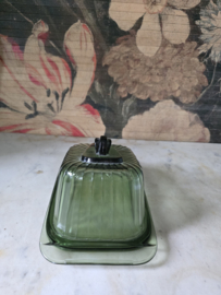 Art deco glazen kaasstolp kaasslede A D Copier