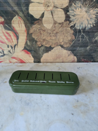 Donkergroen blikken spaardoos Brabantia