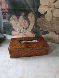 Gelakt houten tissuebox