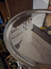 Groot verzilverd dienblad