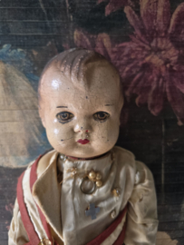 Antieke staande pop jongen ANJO