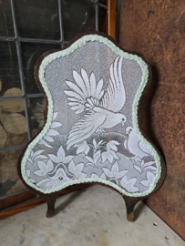 Oude houten raamhor duifjes nr53