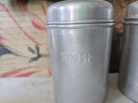 Aluminium koffie thee suiker bussen