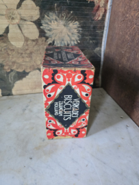 Oude kartonnen reclame doos verkade biscuits