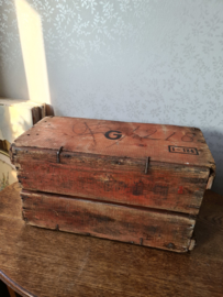 Oud doorleefd houten kistje nr2