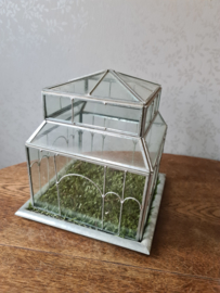 Brocante tuin cloche tuinkastje