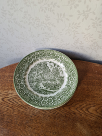 Groen engels dinerbord broadhurst