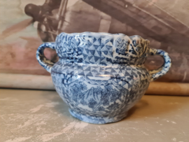 Oude chinese cachepot bloempot