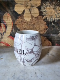 Gemarmerde witte suiker pot Villeroy&boch