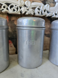 Aluminium koffie thee suiker bussen