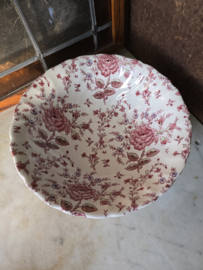 Diepe ronde schaal rose chintz Johnson Bros