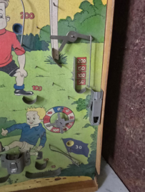Vintage flipperspel knikkerspel sport