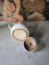 Wit emaille koffiepot