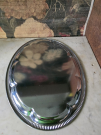 Ovaal metalen dienblad bloemen paradijs nr2