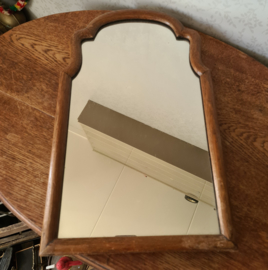 Oude houten spiegel halspiegel