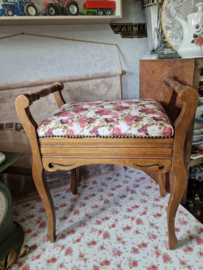 Brocante piano bankje