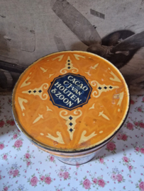 Antiek blik cacao van Houten