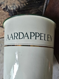 Creme emaille aardappelen emmer