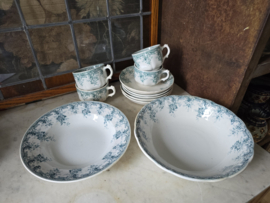 Lot antiek servies Andree societe ceramique maastricht