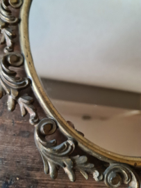 Barok antiek koperen spiegel