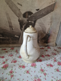 Emaille koffiepot bloemen