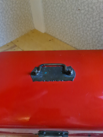 Rood emaille broodtrommel