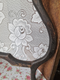 Set antiek houten raamhorren bloemen nr47