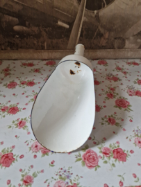 Wit emaille grutters schep nr1