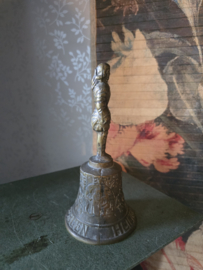 Antiek bronzen tafelbel ridder